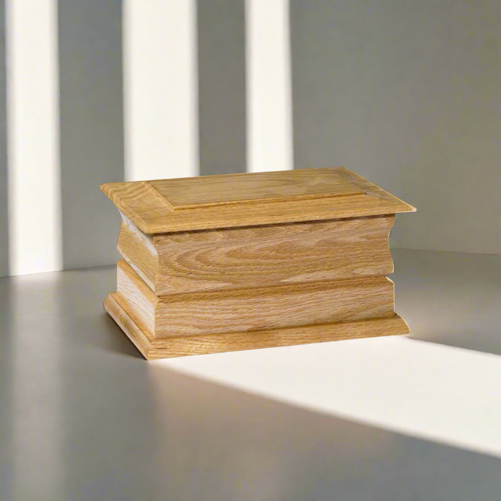 Exeter Ashes Casket Light Oak